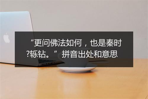 “更问佛法如何，也是秦时?轹钻。”拼音出处和意思