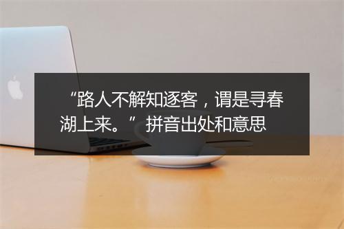 “路人不解知逐客，谓是寻春湖上来。”拼音出处和意思