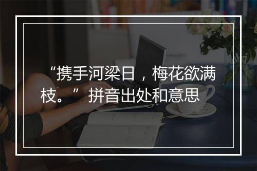 “携手河梁日，梅花欲满枝。”拼音出处和意思