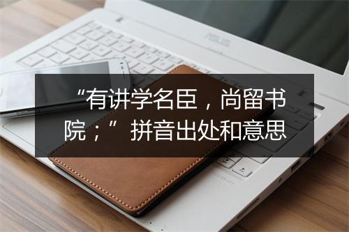 “有讲学名臣，尚留书院；”拼音出处和意思