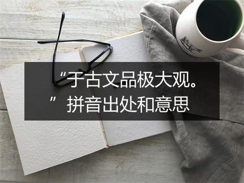 “于古文品极大观。”拼音出处和意思