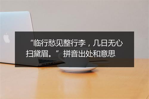 “临行愁见整行李，几日无心扫黛眉。”拼音出处和意思