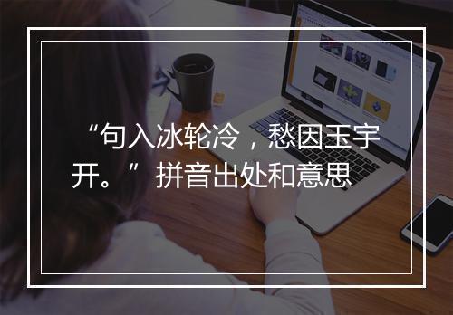 “句入冰轮冷，愁因玉宇开。”拼音出处和意思