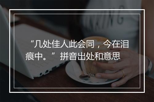 “几处佳人此会同，今在泪痕中。”拼音出处和意思