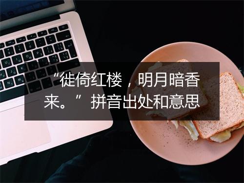 “徙倚红楼，明月暗香来。”拼音出处和意思