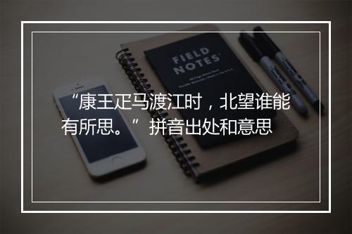 “康王疋马渡江时，北望谁能有所思。”拼音出处和意思